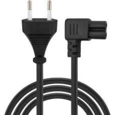Kabelis Savio Power Cord C7 CL-186 Angled 5m Black