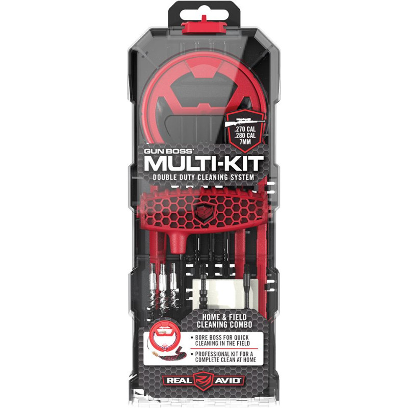 Real Avid - Ieroču tīrīšanas instrumentu komplekts Gun Boss Multi-Kit - .270/.280/7 mm - AVGBMK270