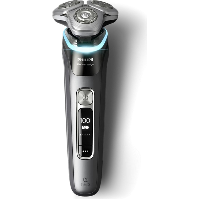 Jaunums! PHILIPS i9000 Prestige Ultra Elektroskuveklis mitrai|sausai skūšanai (lādējams)  Tumšs šīferis XP9202|10