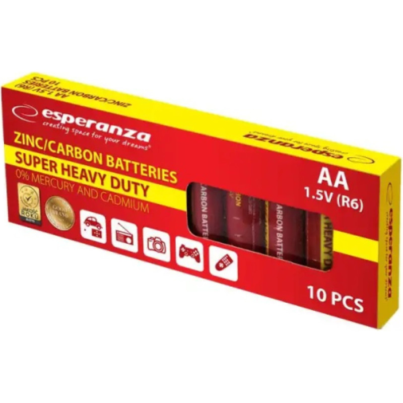 Esperanza EZB201 R06-10BB (AA) Blistera iepakojumā 10gb