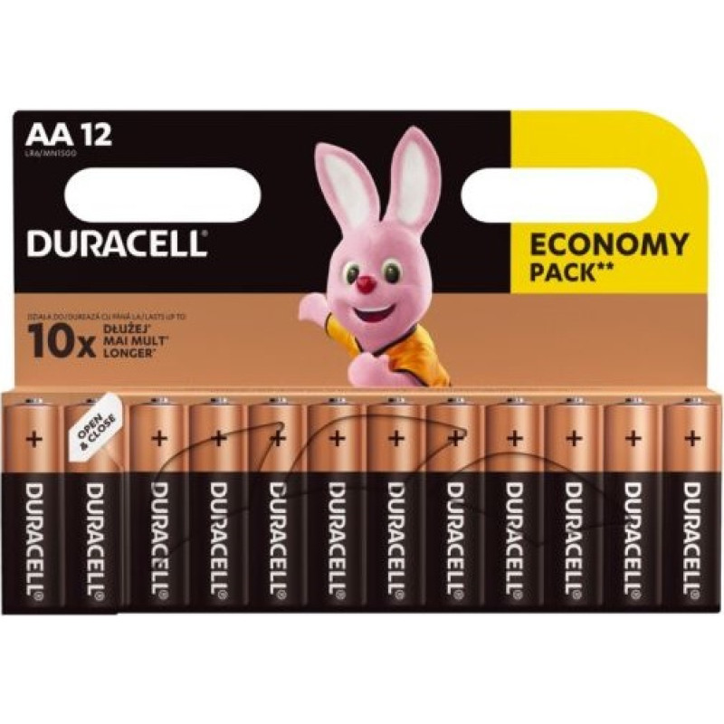 Duracell MN 1500 Basic AA (LR6) Blistera iepakojumā 12gb.