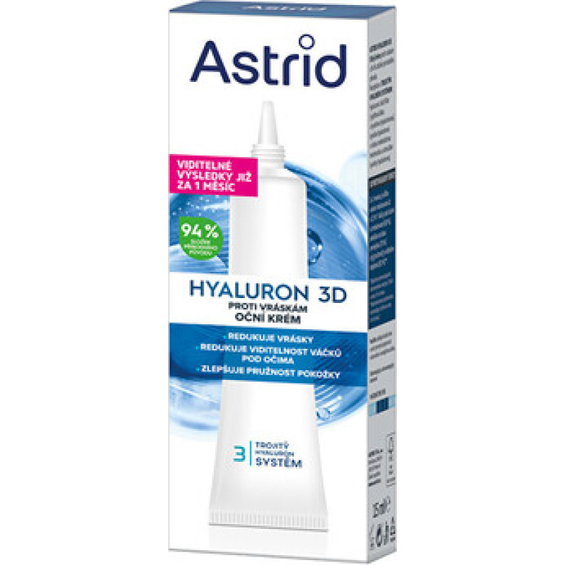 Astrid Hyaluron 3D Eye Cream - Oční krém proti vráskám