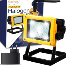 Retoo Halogēna uzlādējama LED darbnīcas prožektors 30 W