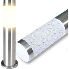 Retoo Āra dārza lampa, apaļš stabs, E27 IP44, 45 cm