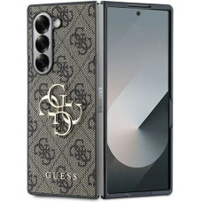 Guess case for Samsung Galaxy Z Fold6 GUE003740 brown 4G Metal Logo