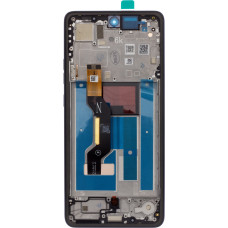 Motorola G86 Power 5G LCD Display + Touch Unit + Front Cover Black (Spellbound) (Service Pack)