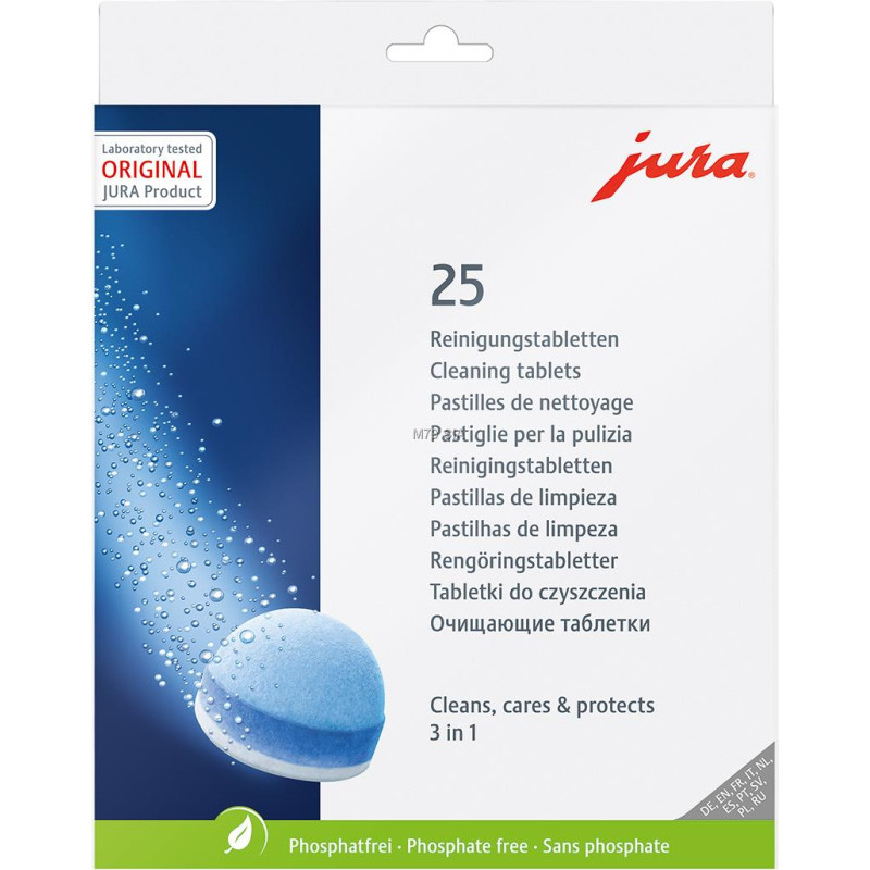 Jura 3-phase cleaning tablets 25 pcs.