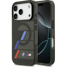 BMW M IML Metal Buttons Tricolor Lines MagSafe Case for iPhone 17 Pro Black