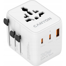 Canyon Travel Adapter OnTour 20 EU|UK|US|AUS 20W  White 5291485019327