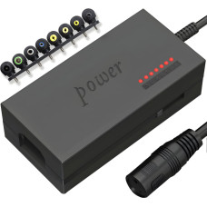 Retoo Universāls klēpjdatora lādētājs ar barošanas bloku, 8 uzgaļi, 96 W