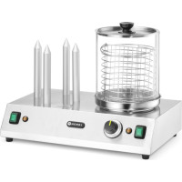 Hendi Hotdogu maizīšu sildītājs ar 4 iesmiem 550 W