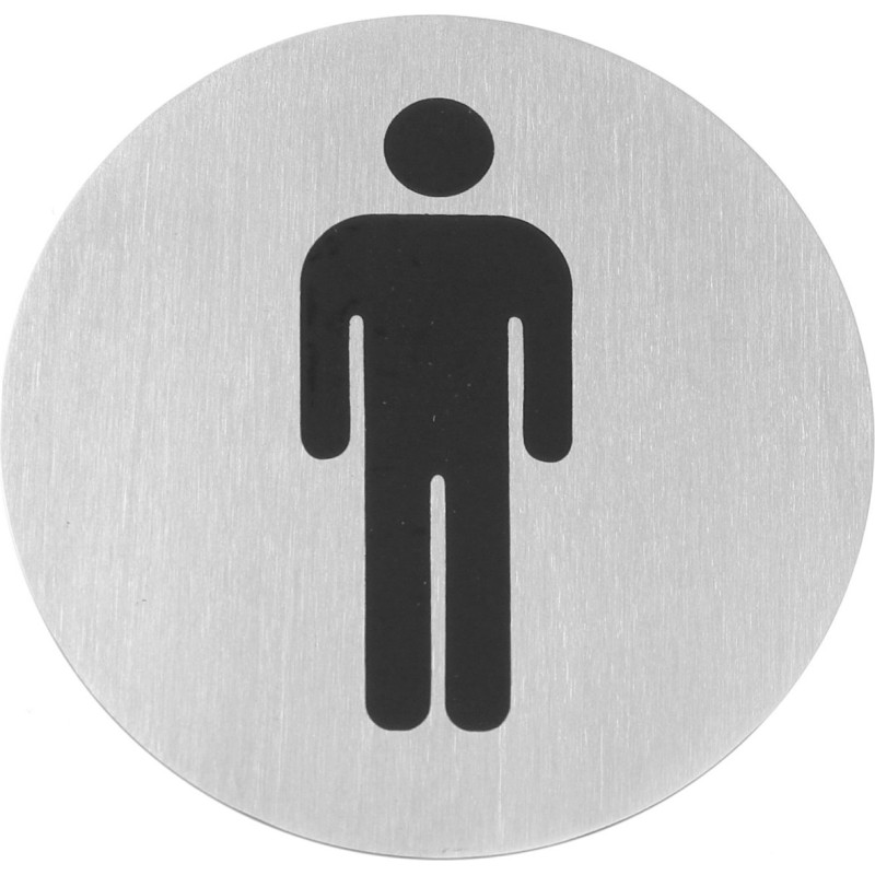 Hendi Pa&scaron;līmējo&scaron;a informācijas plāksne tualetes durvīm, vīrie&scaron;iem, diametrs 75 mm