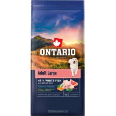 Ontario Barība suņiem &ndash; Ontario Adult Large, Fish and Brown Rice, 12 kg