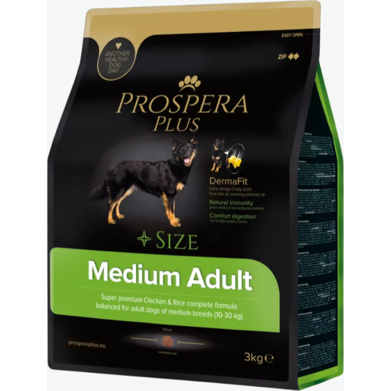 Prospera Plus Barība suņiem &ndash; Prospera Plus Medium Adult, 3 kg