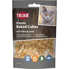 Trixie Gardumi kaķiem - Trixie Premio Baked Cubes with Chicken & Salmon, 50 g