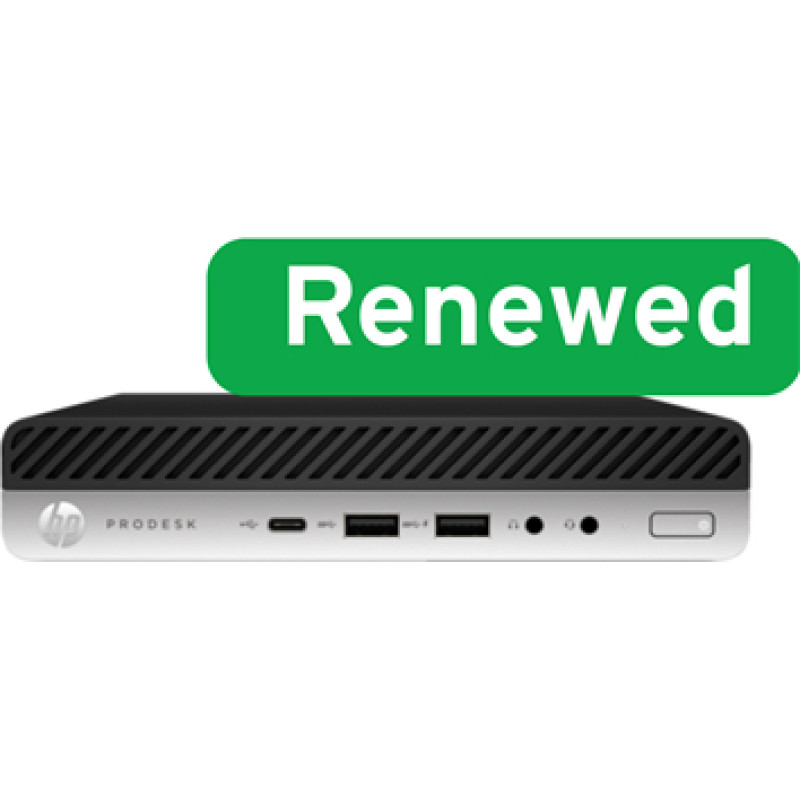Hewlett Packard HP RENEW  Grade A  ProDesk 400 G3 Desktop Mini PC  Intel Core i5  i5-7500T  8 GB  SSD  128 GB  Intel UHD Graphics 630  Windows 11 P