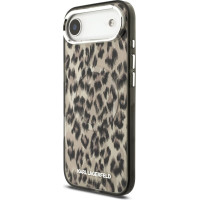 Karl Lagerfeld IML Leopard MagSafe Case for iPhone Air Brown