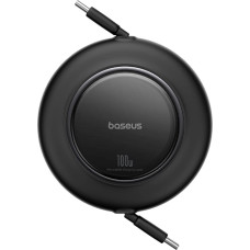 Baseus Ievelkams USB-C kabelis 100W 2m - melns