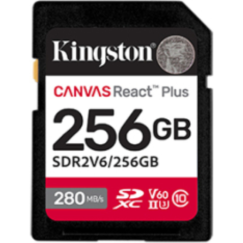 Kingston SDXC 256GB Canvas React Plus