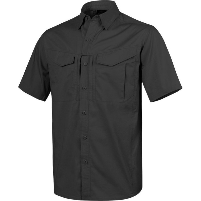 Helikon - Krekls Defender Mk2 - Īsas piedurknes - PolyCo Ripstop - Melns - KO-DS2-PR-01 (S)