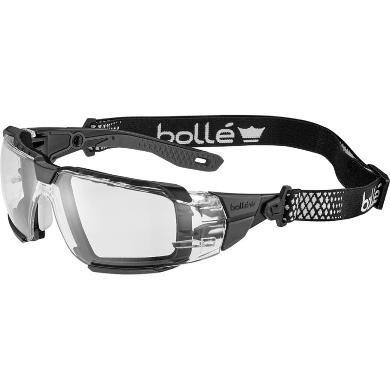 Bolle Safety - Aizsargbrilles RUSH+ 2.0 XP - RX adapteris - Platīna - Caurspīdīgas - RUSXMN10E