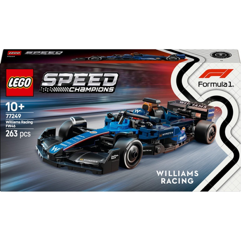 Lego 77249 Speed Champions Williams Racing FW46 F1 Race Car, Construct
