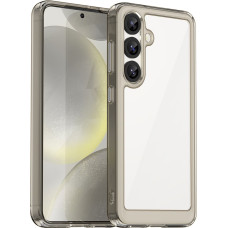 Hurtel Samsung Galaxy S25 Edge Outer Space maciņ&scaron; ar elastīgu rāmi - daļēji caurspīdīgs