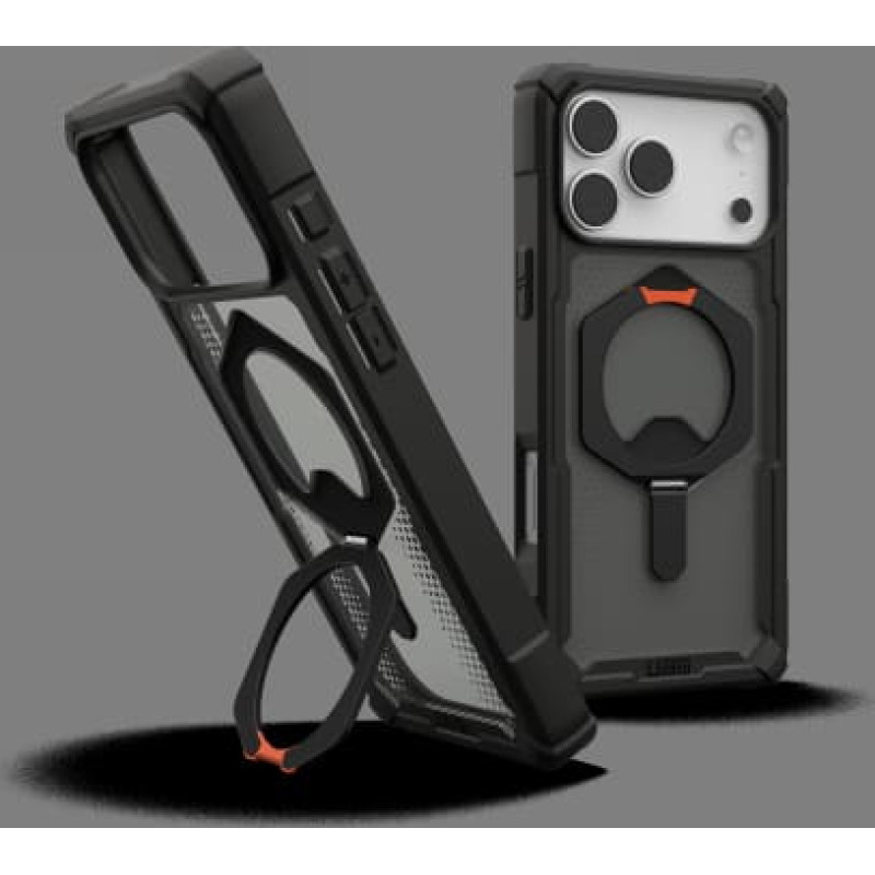UAG Plasma XTE MagSafe Case for iPhone 17 Pro Max - Black and Orange