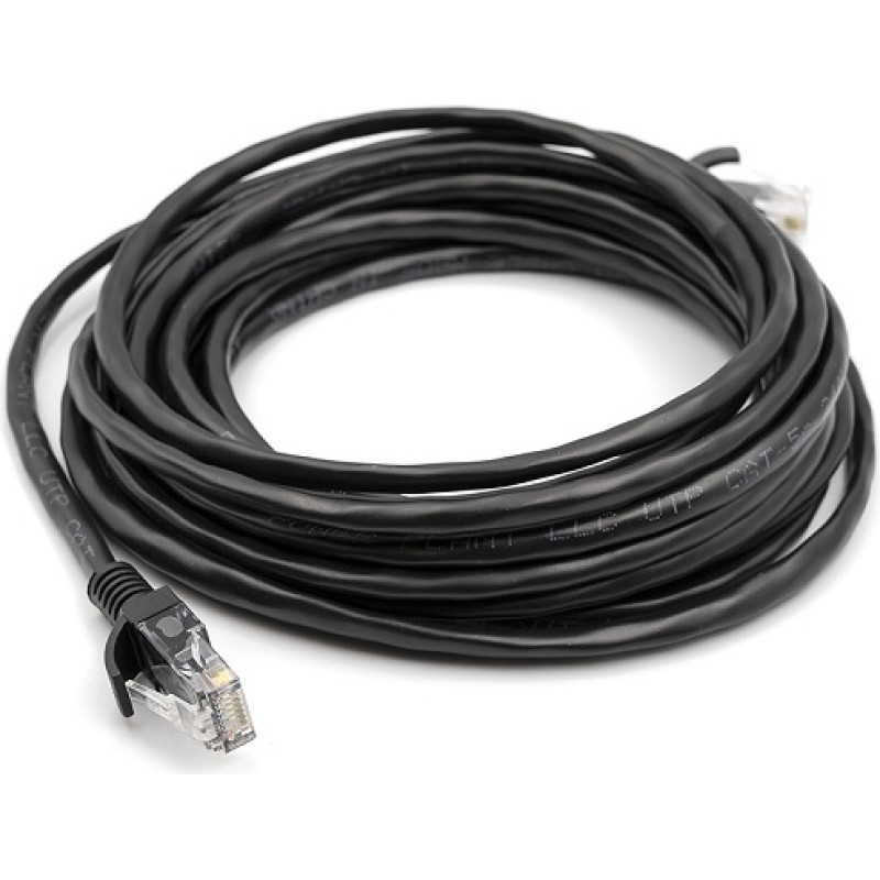 EXD Kabelis Cat5E UTP, 5m, melns