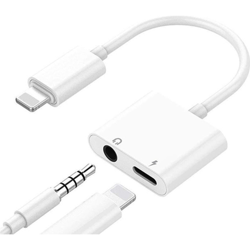 Extradigital iPhone Lightning&ndash;3,5 mm austiņu ligzdas adapteris (divkār&scaron;s)