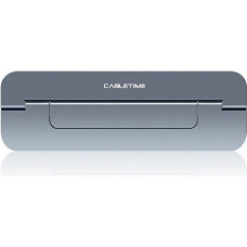 Cabletime Klēpjdatora statīvs, pelēks