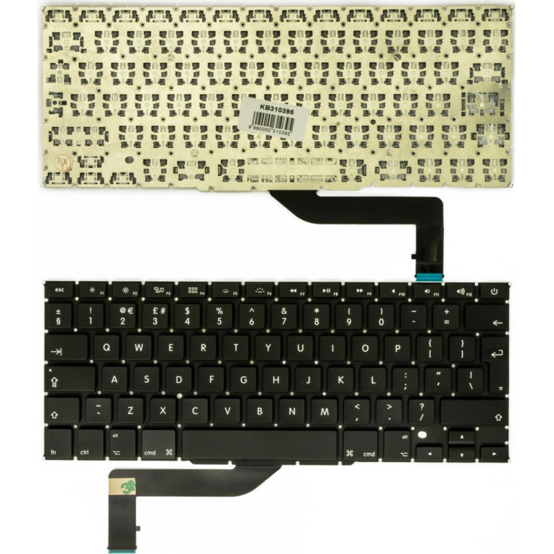 Apple Tastatūra APPLE MacBook Pro 15" Retina 1398, Apvienotā Karaliste