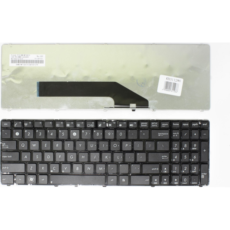 Asus tastatūra: K50, K50A, K50I, K62, K62F, K62J, K70, K70A, K70I, K72, K72F, K72J