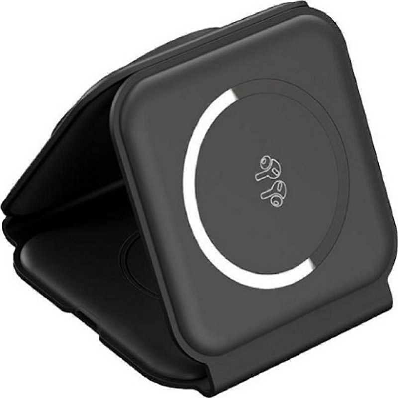 Choetech Bezvadu magnētiskais uzlādes statīvs CHOETECH, 15 W, 3 vienā