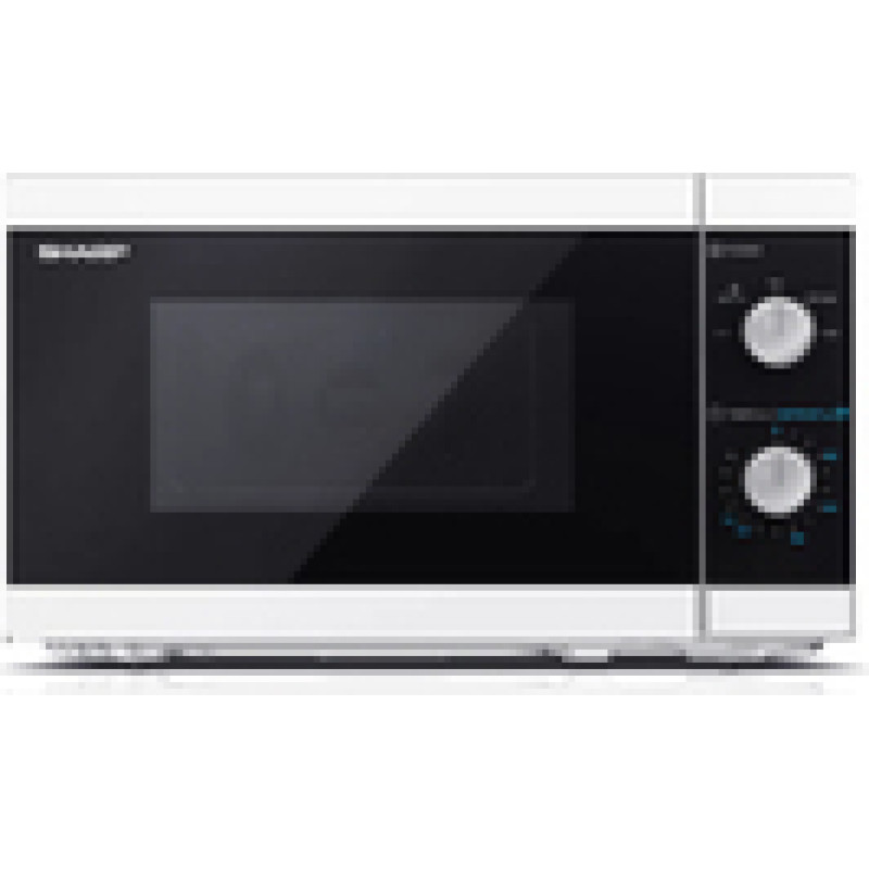 Sharp Microwave Oven YC-MS01E-W Free standing  800 W  White