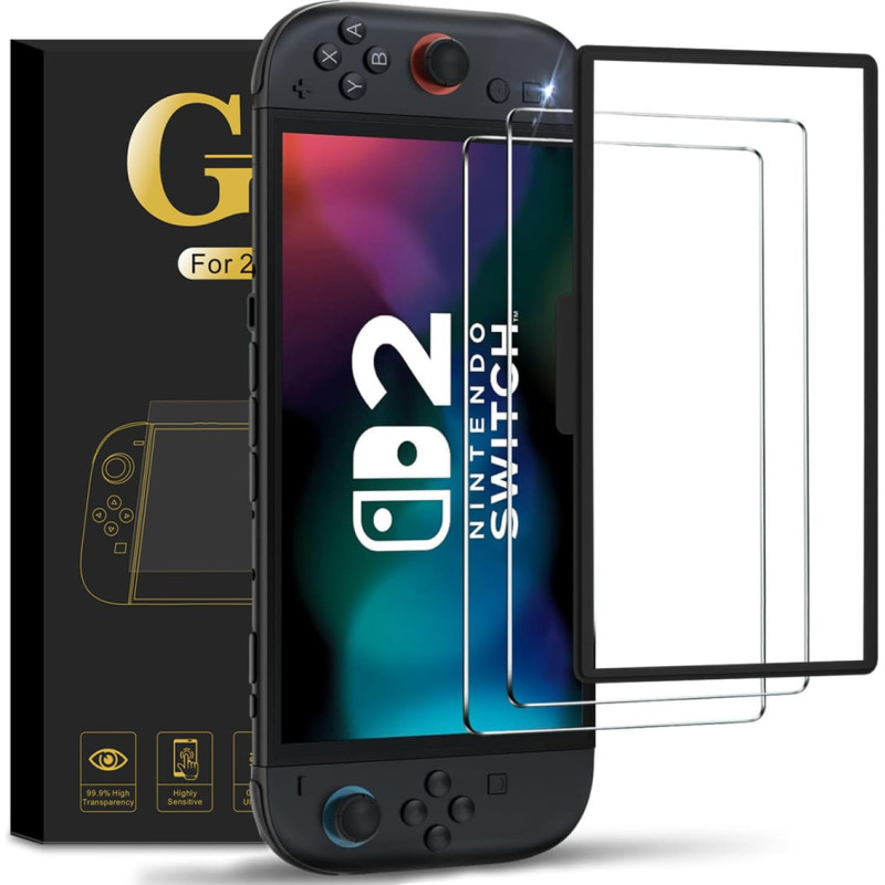 Hurtel Nintendo Switch 2 ekrāna aizsargu komplekts