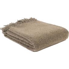 Merino vilnas sega ar sprādzi 140x200 kapučīno krāsā ar bārkstīm