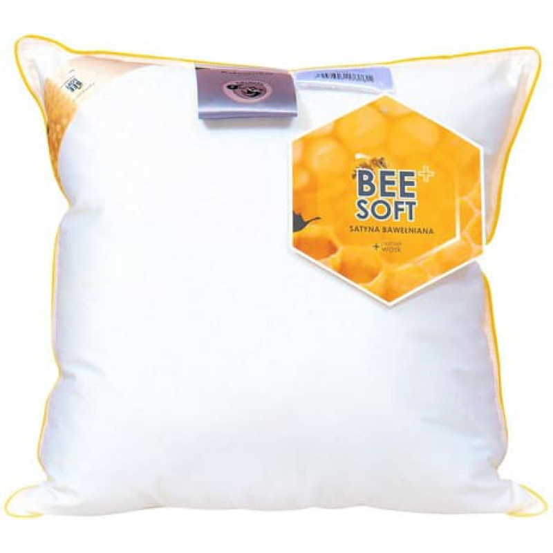 Antialerģisks spilvens 40x40 Bee Soft Smooth kokvilnas satīns 250g balts