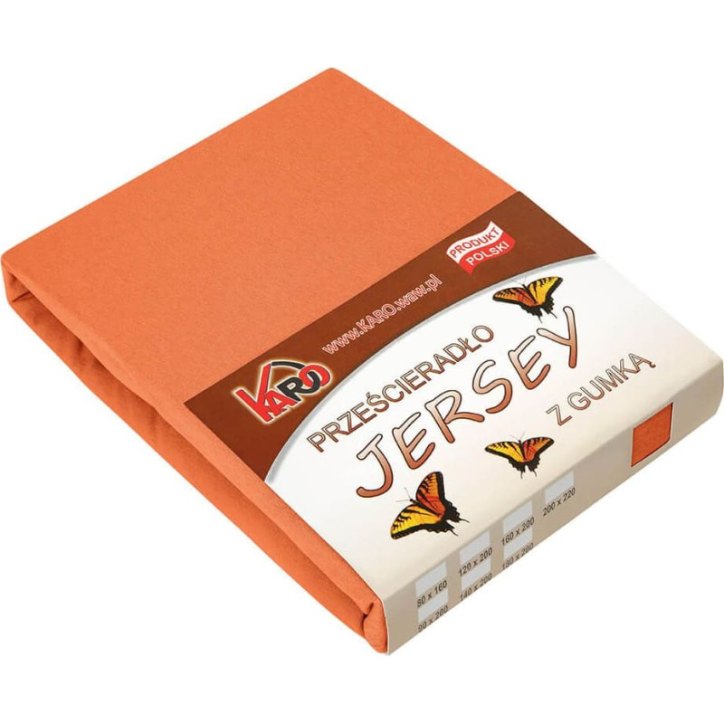 Džersija loksne 180x200 sarkana terra 025 bieza 150g/m2