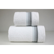 Dvieļu Ombre 70x140 balts 450g/m2 Frotex