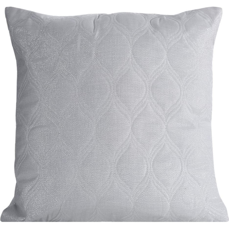 Dekoratīvā spilvendrāna 45x45 Pola sudraba stepēta ar austrumu sudraba pavedieniem