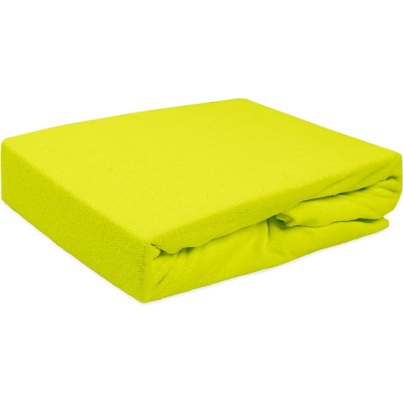 Frotē pieguļošs palags 70x140 034 laima zaļš