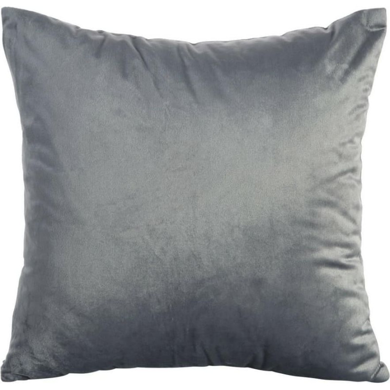 Dekoratīvā spilvendrāna Rossa 40x40 grafīta vienkrāsains velūrs