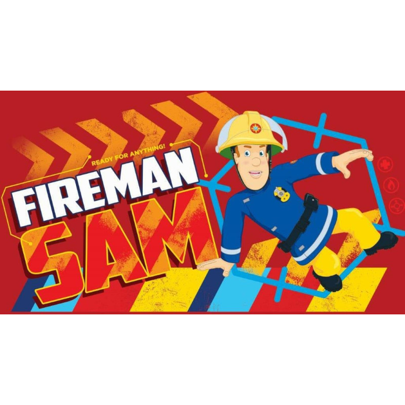 Bērnu dvielis 40x60 Fireman Sam 6427 sarkans Fireman Sam kokvilna bērnudārzam 046