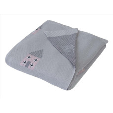 Bambusa sega 80x100 Pattern grey houses 3 in a baby box