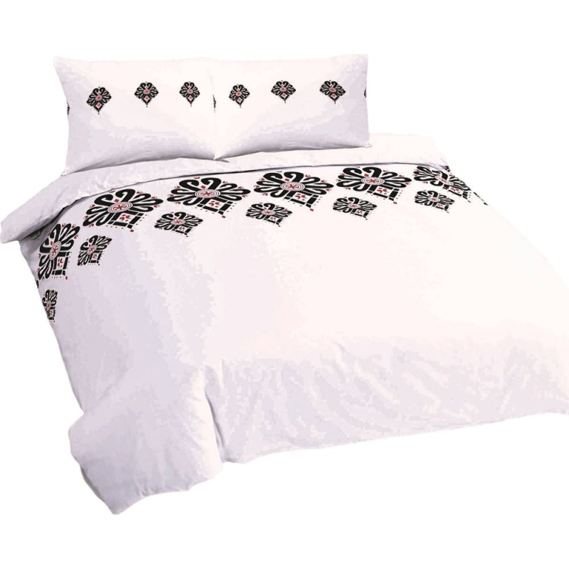 Satīna gultas veļa 220x200, balta R23 deSatin 1 Ranforce