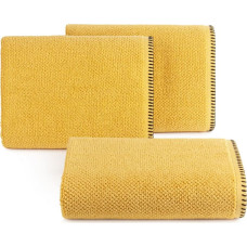 Dvielis 70x140 Mabel sinepes ar kontrastējošu frotē malu iesējumu 500 g/m2