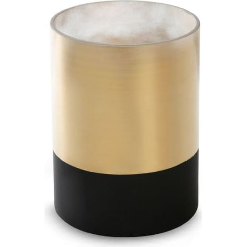 Viktorijas svečturis 15x20 melns zelts ar mākslas stiklu IEROBEŽOTA KOLEKCIJA