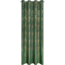 Gatavs aizkars sara 140x250 cm tumši zaļa