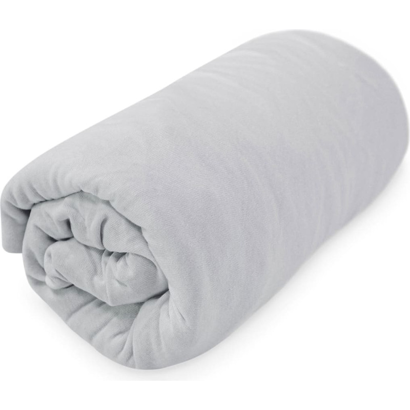 Džersijai pieguļošs palags 220x200 Basic 024 pelēks